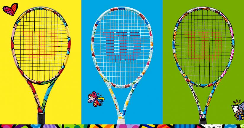 Die Wilson x Britto Tennisschläger sind ein ausgefallenes Geschenk für Tennisspieler