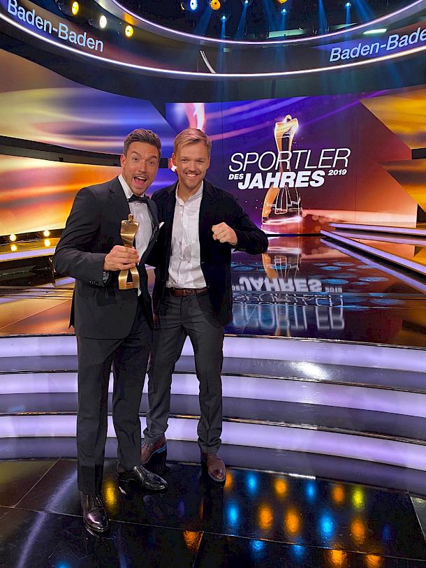 Andreas Mies and Kevin Krawietz at "Sportler des Jahres 2019"